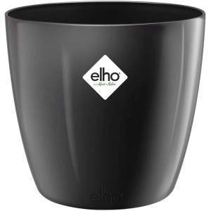 Elho Brussels Diamond Round 30 - Vaso da fiori - Oyster Pearl - Interno - Ø 29,4 x H 27, 30 CM