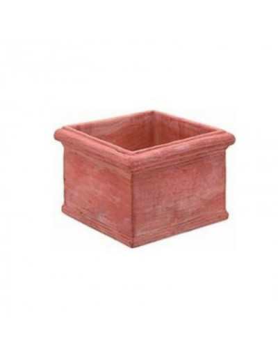 Cubo liso 18 cm Terracota