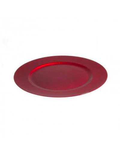 Mantel individual rojo de...