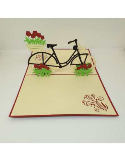 Biglietto di Auguri Origamo Bicicletta