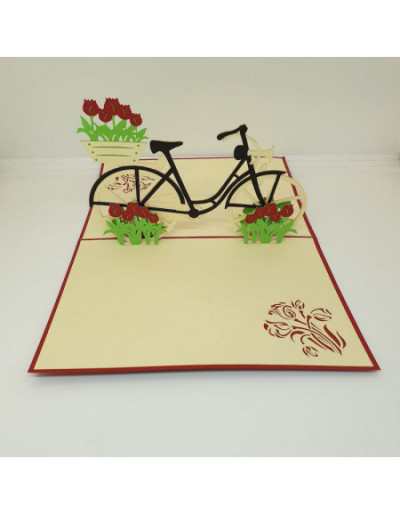 Origamo Fahrrad-Grußkarte