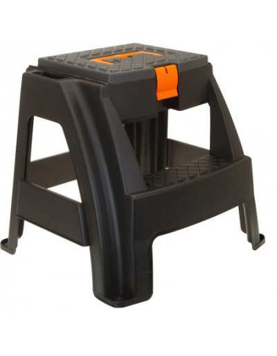 2-Tier Stool with Handle and Tool Holder