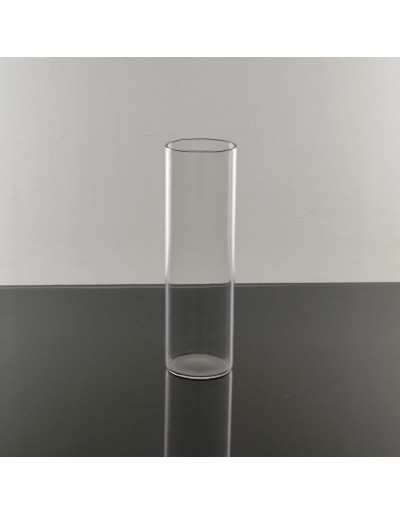 Cylindrical glass jar