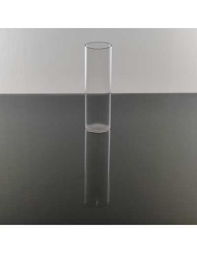 Cylindrical glass jar